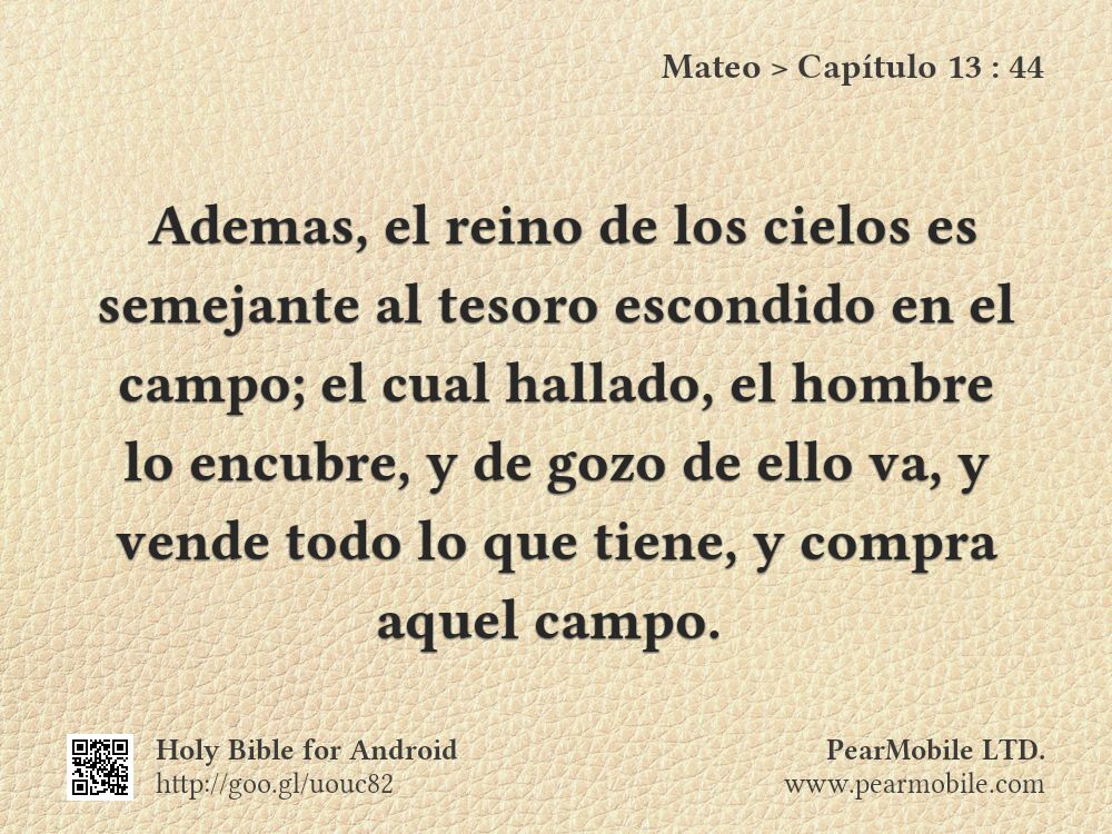 Mateo, Capítulo 13:44